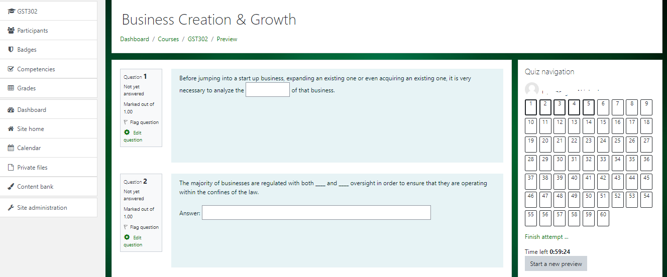 GST302 Mock