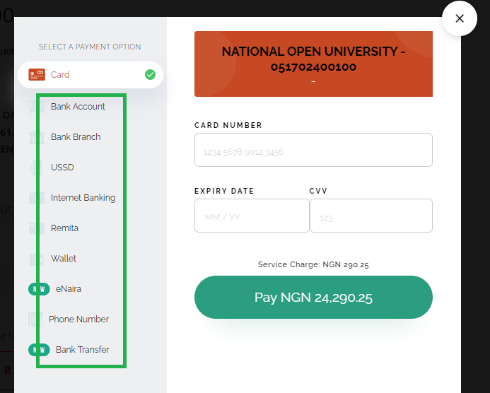 remita payment option